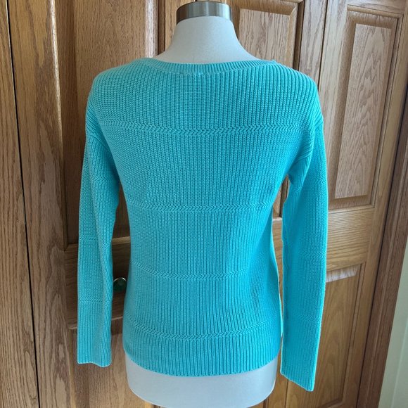 TALBOTS - Pima Cotton Bateau Neck Sweater - NEW with Tag - Picture 7 of 11